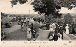 CPA Pau Le boulevard of the Pyrenees