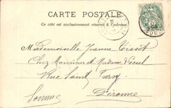 CPA Albert Basilique of Our Lady of Brebieres Procession of the inauguration of Statue of the Dome