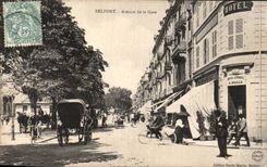 CPA Belfort Avenue of the station