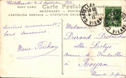 CPA Morlaix the viaduct Lavender fields