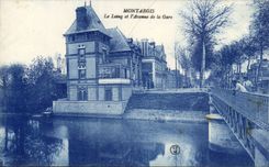 CPA Montargis Le Loing and the avenue of the station