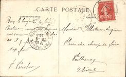 CPA Camp of Courtine View of the 1st Militaria brigade