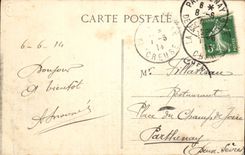 CPA Camp of Courtine View Militaria