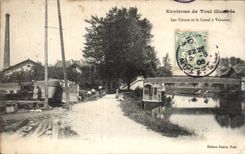 Los alrededores de CPA de Toul las fabricas y el canal tienen Valcourt