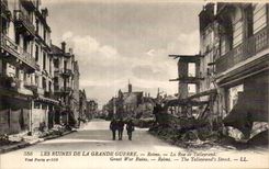 CPA Rheims the street of Talleyrand