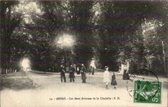 CPA Arras Les deux avenues de la citadelle