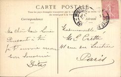 CPA Wimereux Continental Hotel and the street Carnot