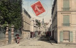 CPA Meulan Main street of the fort