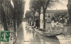 CPA Meulan Quay Albert Raw Jolly of January 1910