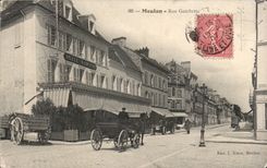 CPA Meulan Street Gambetta