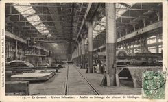 CPA Creusot Factories Schneider Workshop of finishing of the armor-plates