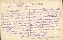 CPA Iron door the church after the terrible bombardment