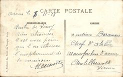 CPA Souchez the road of Givenchy