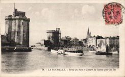 CPA La Rochelle salio del puerto y de la salida del barco para las islas