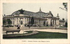 CPA Paris Large palace of Beautiful arts
