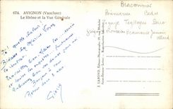CPA Avignon Le el Rhone y la vision