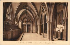 CPA Interior Rouen Cathedral of the old cloister Court of Albane
