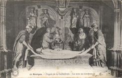 CPA Bourges Crupte de la catedral el ajuste a la tumba