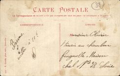 CPA Grenoble Bridge of the hospital and the Alps