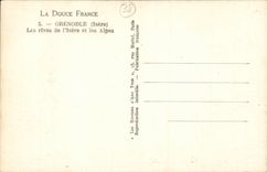 CPA Grenoble banks of Isere and the Alps