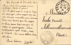 CPA Grenoble Le garden of the town hall