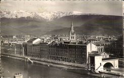 CPSM Grenoble View and the Alps