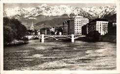 CPSM Grenoble Bridge of the Wearing of France the Alps