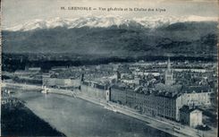 CPA Grenoble View and it the alpine range