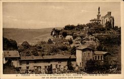 CPA Grenoble La colline et la chapelle de Pipet elevee a Notre Dame de la SAlette sur una ncien oppidum Gallo romain 