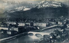 CPA Grenoble View and solid mass of Moucherotte