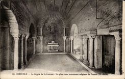 CPA Grenoble the crypt of St Laurent the oldest religious monument of France