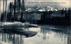 CPA Grenoble Edges of Isere and the Alps the island of love