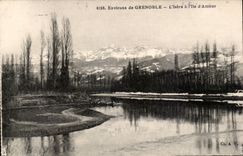 CPA Surroundings of Grenoble the Isere and the island of love