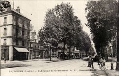 CPA Tours L'avenue de Grammont 