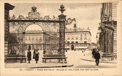 CPA Nancy Place Stanislas GRilles en fer forg e par Jean Lamour 