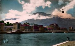 CPSM Grenoble Le Teleferic the isere and Moucherotte