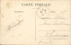 Castillo de CPA de la columnata de Pierrefonds del patio principal