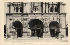 CPA Dijon Gate of the church St Michel