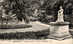 CPA Compiegne visto en el parque