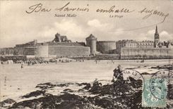 CPA Saint Malo La plage 