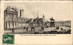 CPA Dijon Places royal and old palate of the Dukes