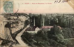 CPA Dijon Road of plombieres the Fuller