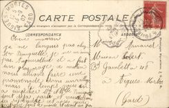 Jardines de CPA Nimes de la fuente (banos romanos)