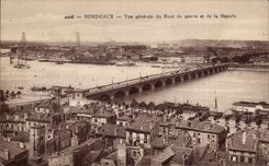 CPA Bordeaux View of the stone bridge and the Country house