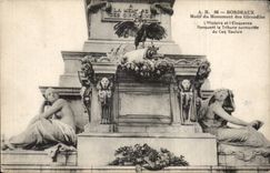 CPA Bordeaux Reason for the monument of the Of Gironde ones