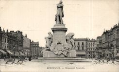 CPA Bordeaux Gambetta Monument
