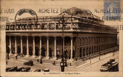 CPA Bordeaux the large theater