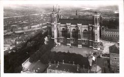 CPSM Lyon the basilica of Fourviere and the city