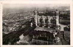 CPSM Lyon the basilica of Fourviere and the city
