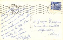 CPSM Lyon the basilica of Fourviere and the city